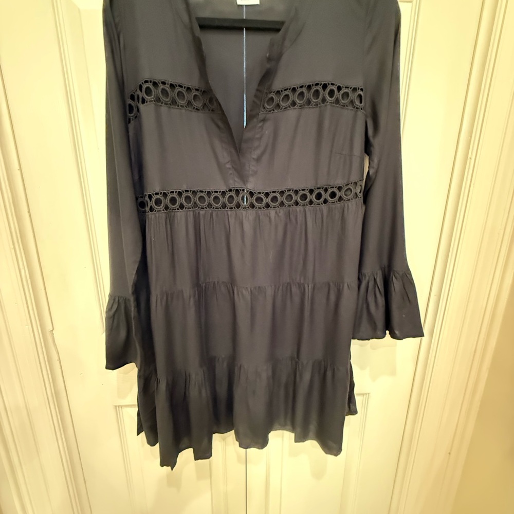 Lascana Black Lace Trim Women's Dress